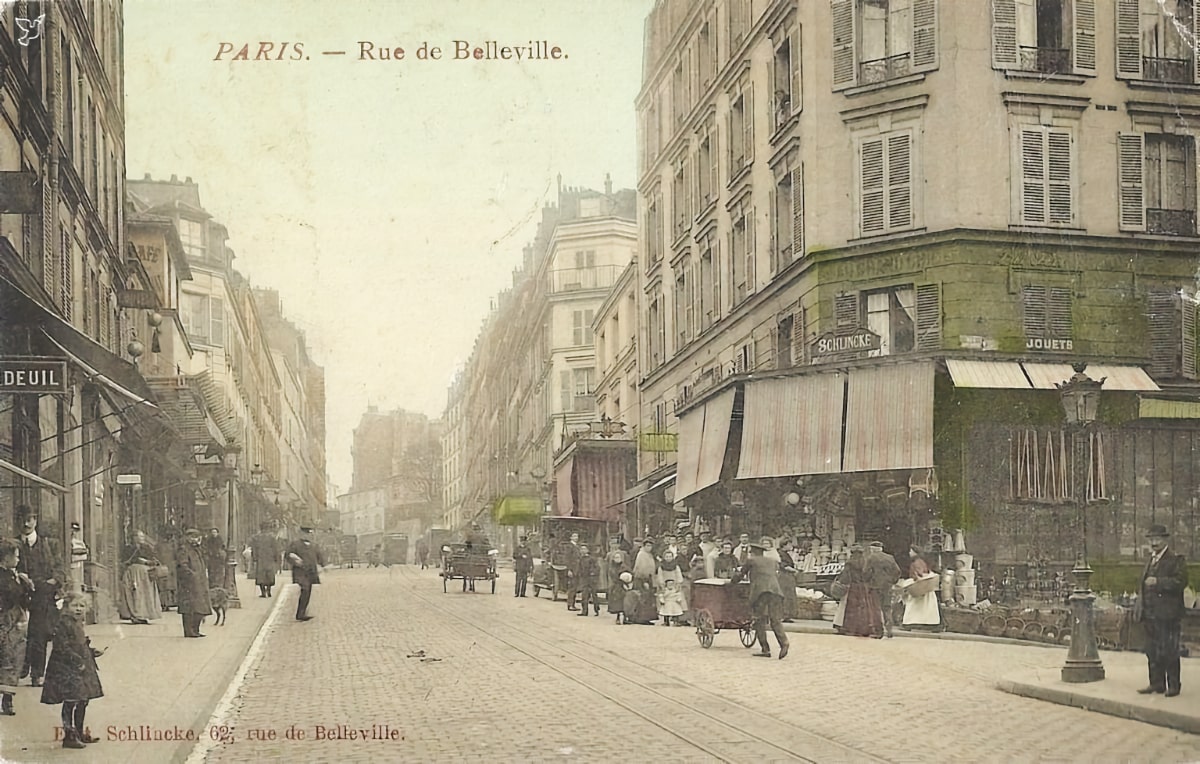 Окрестности квартала Бельвиль в Париже